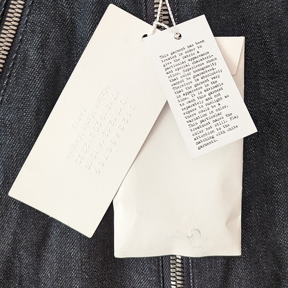 Maison Martin Margiela Limited Edition 5 Five Zip Denim Moto Biker Jacket 38 2 - Picture 5 of 16